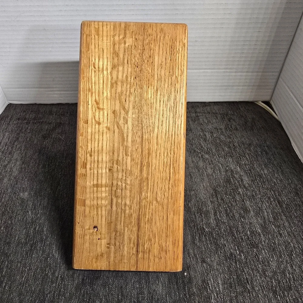 Vintage Cutco 7 Slot Solid Honey Oak Wood Knife Block
